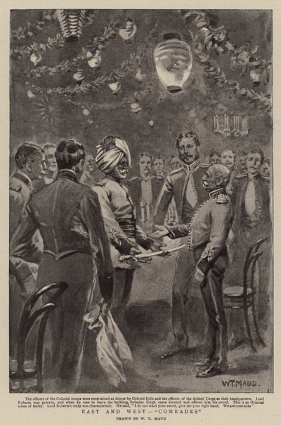 Øst og vest, kammerater af William T. Maud